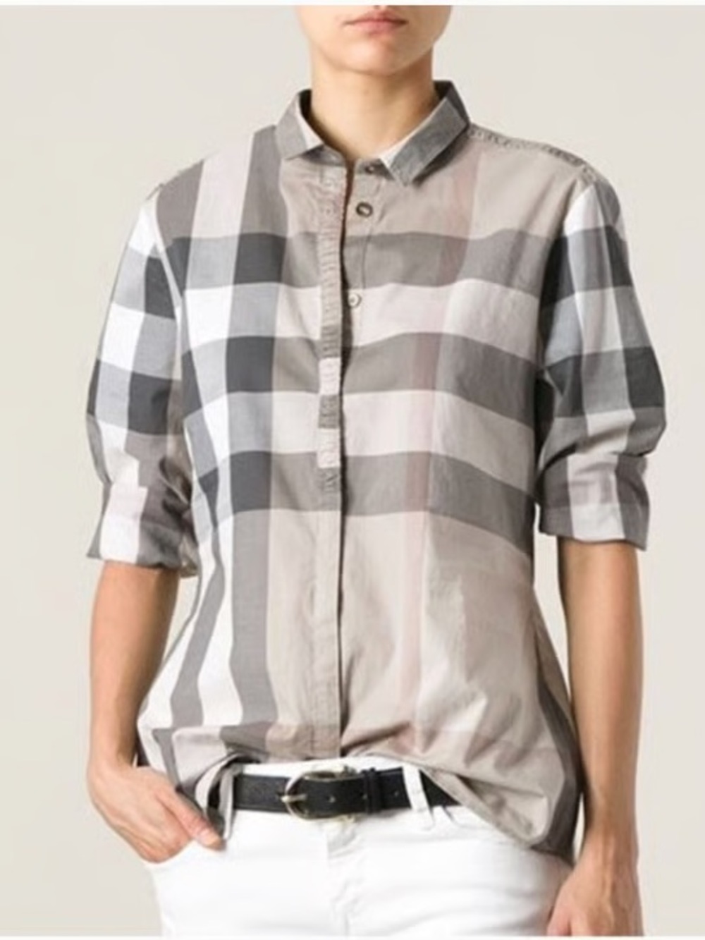 Burberry Signature Check Button Down Shirt